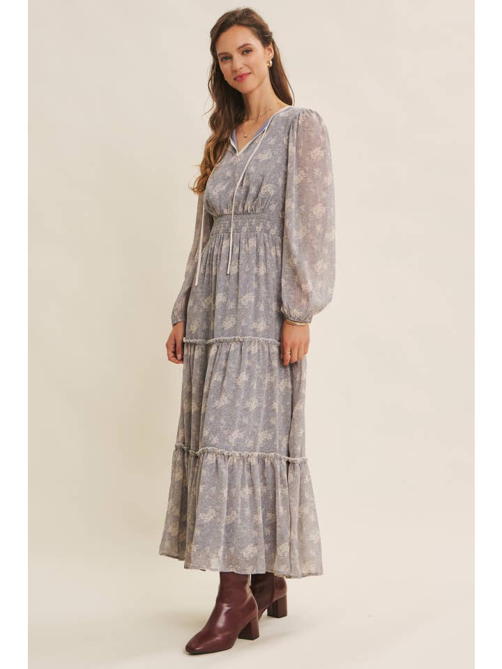 in february - Wholesale Dress - Women's - DELICATE ROMANTIC SHEER FLORAL MAXI DRESS16