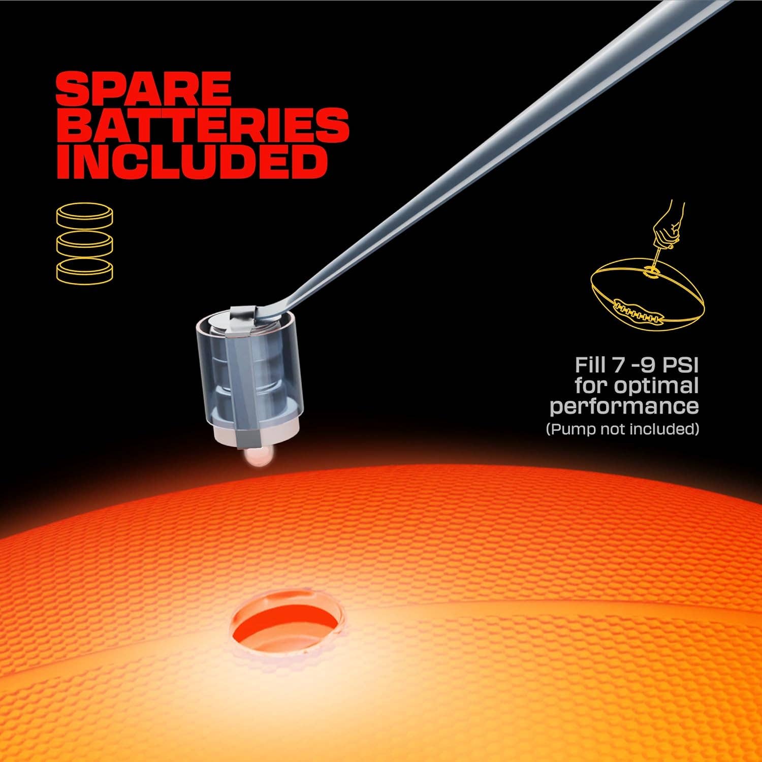 Squad Hero - Wholesale Light-Up Toy - Kids & Baby - Light Up Football - Glow in the Dark Ball - NO 68