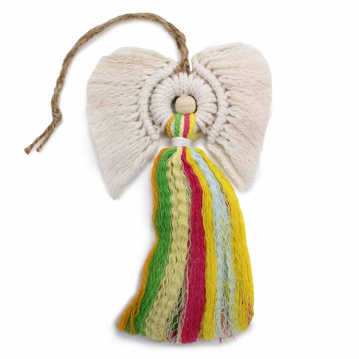 Hati-Hati Macrame Angel - Rainbow for wholesale by LS GROUP