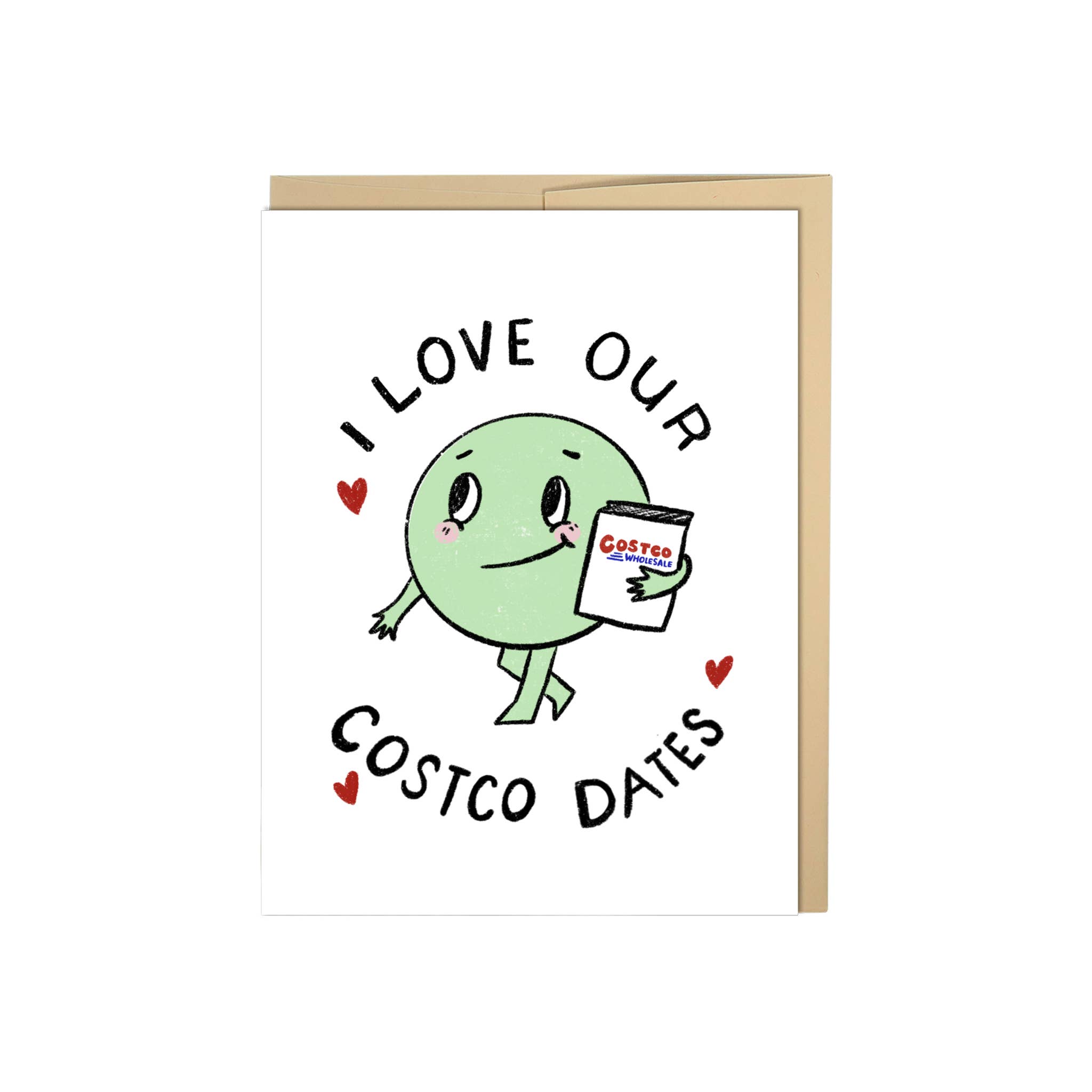 New Moon Paper Goods - Wholesale Love Card - I Love Our Costco Dates0