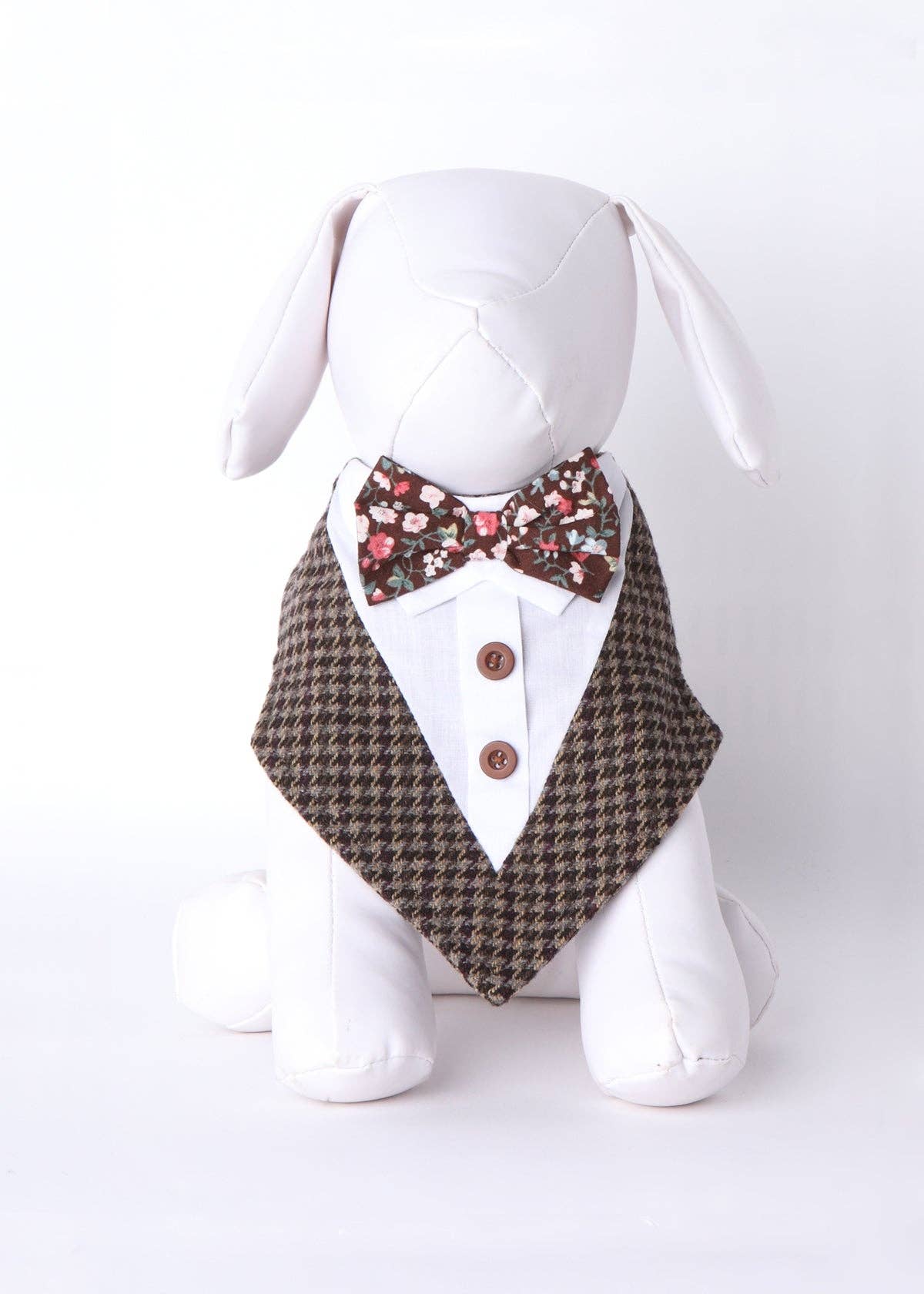 Blue Tatoo Floral Bow Tie Formal Bandana for wholesale on Faire3