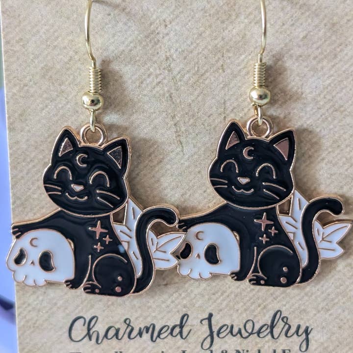 Con-Quest Crafts - Wholesale Individual Charm/Pendant - Witches, Black Cats, Magical and Spooky Accessories16