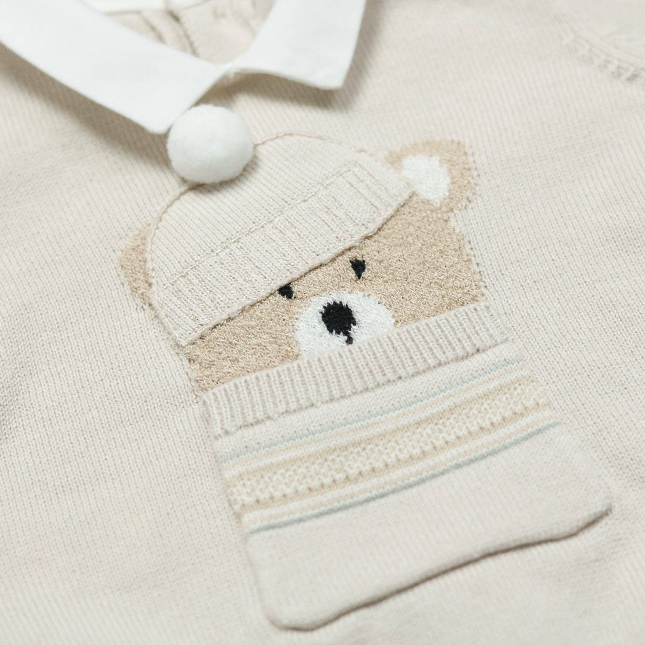Emile Et Rose - Wholesale Clothing Set - Baby - Hudson Stone Knit Teddy Outfit and Hat6