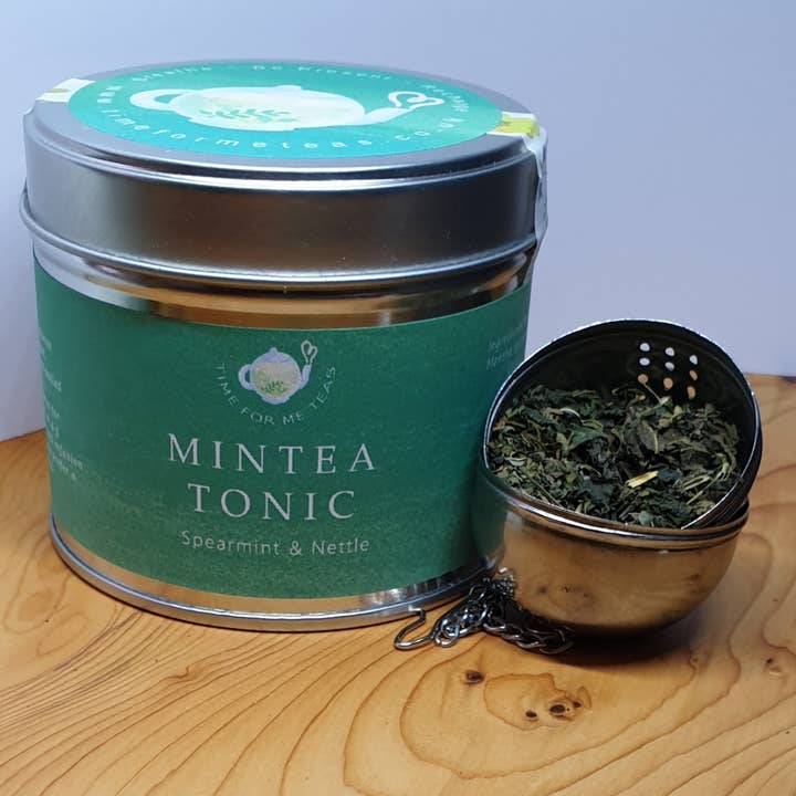 Mintea Tonic tin - Artisan Organic Loose Leaf Herbal Tea for wholesale by Time For Me Teas
