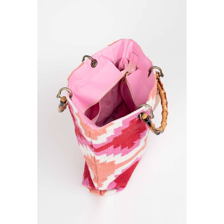 Piti Cuiti – Großhandel Schultertasche – Damen – YUCATAN MEHRFARBIGER ROSA SHOPPER5