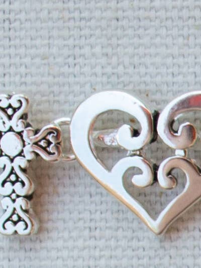 Cross/Heart Bracelet - Eden Merry Bracelet for wholesale by Eden Merry Jewelry by James Lawrence