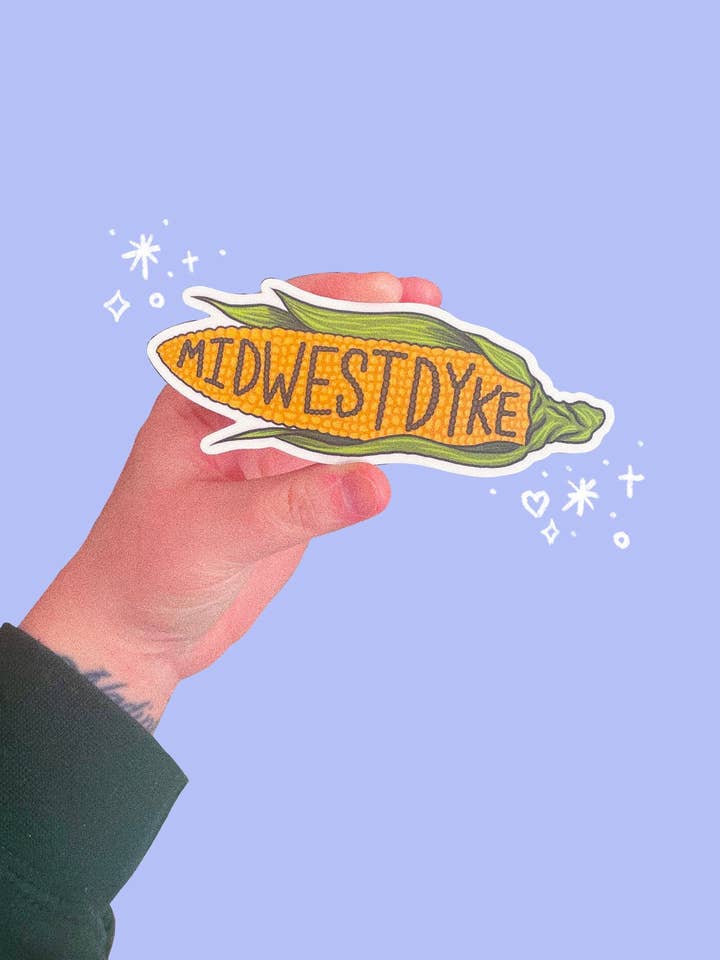Midwest Dyke Sticker for wholesale by The Clay Agenda