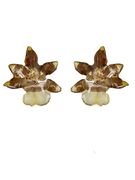 Miniature Odontocidium Orchid Studs for wholesale by Lakoo Designs
