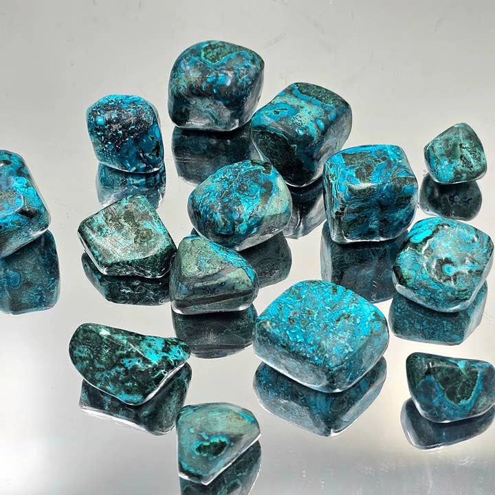 Chrysocolla Azurite Malachite Crystal Tumblestones 100g Batch and other Purchase Wholesale chrysocolla. Free Returns & Net 60 Terms on Faire trending on Faire.