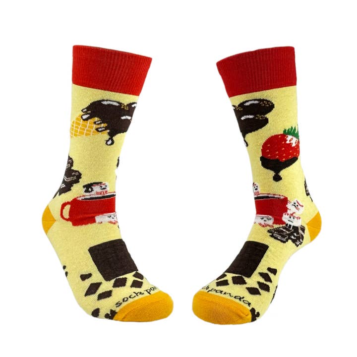 Chokoladefesttidssokker fra Sock Panda (Voksen Medium - Kvinders skostørrelser 35-41) for engroshandel hos Sock Panda