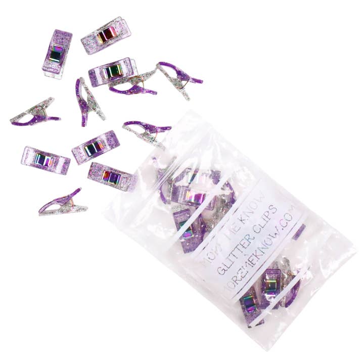 Wild Flower Glitter Clips | Pack of 25 for wholesale by More Me Know