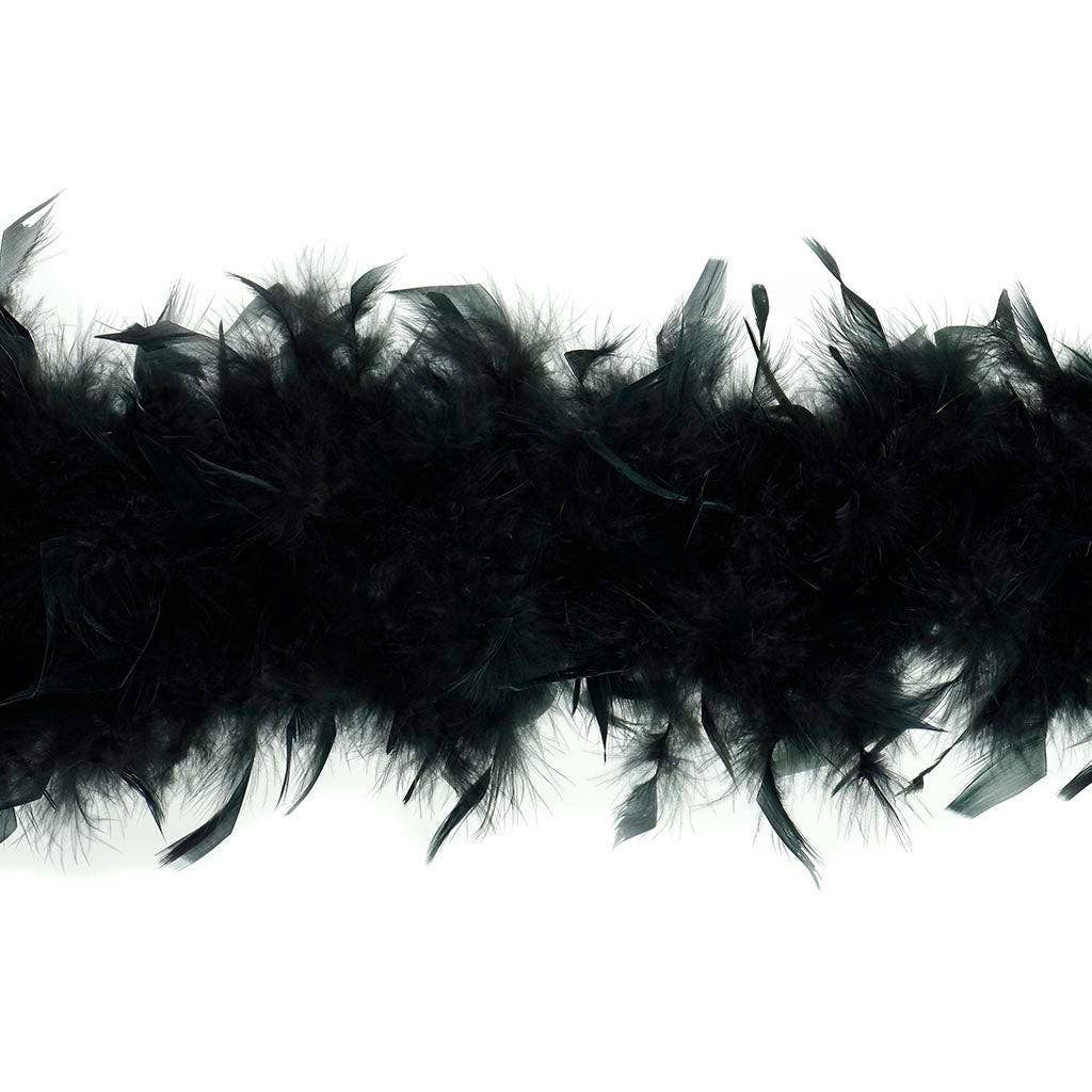 Zucker Feather Products - Wholesale Feathers - Chandelle Feather Boa - Heavyweight - Black4