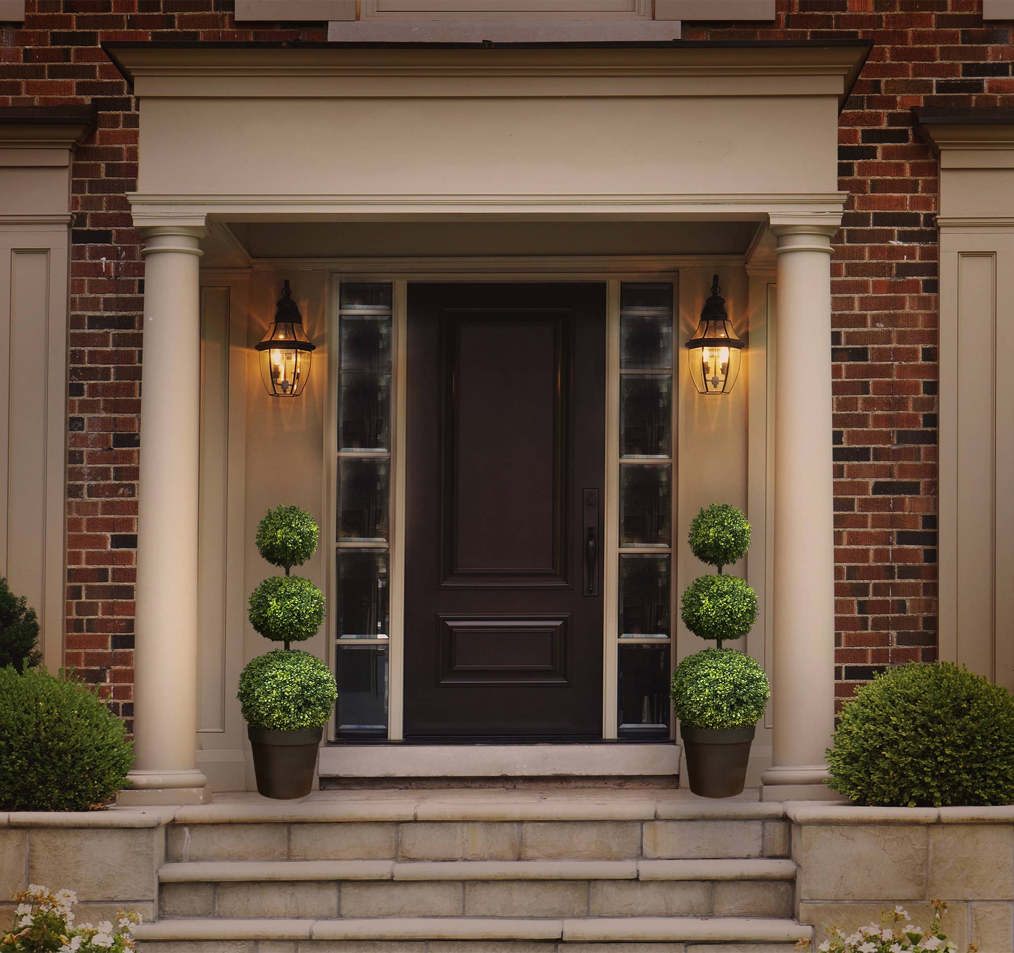 Haute Decor - Vente Plantes artificielles - Topiaire artificiel triple réglable en buis5