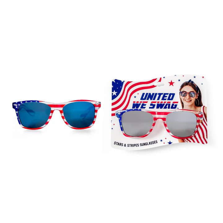 Patriot Pride Mirrored Sunglasses for wholesale by DM Merchandising
