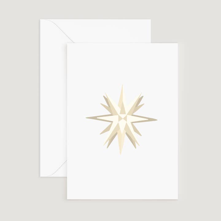 Doster Paper Co. - Wholesale Everyday Greeting Card - Greeting Card, Moravian Star0
