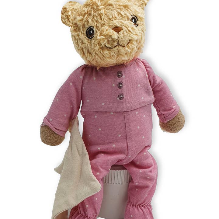 Organic Hugzzeee Junior Bear Rose for wholesale by Hugzzeee Friends