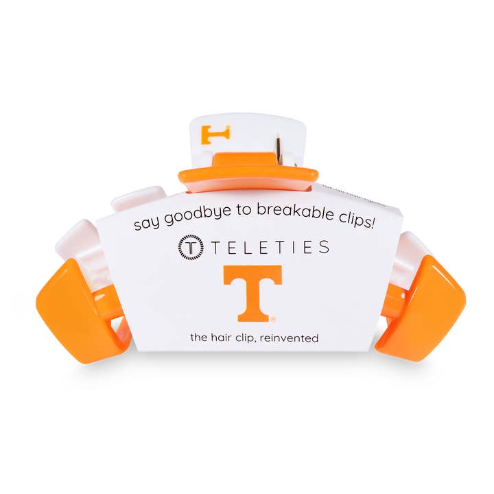 TELETIES - Wholesale Hair Clip - Women's - Classic College Hair Clip | Large | Univ. of Tennessee1