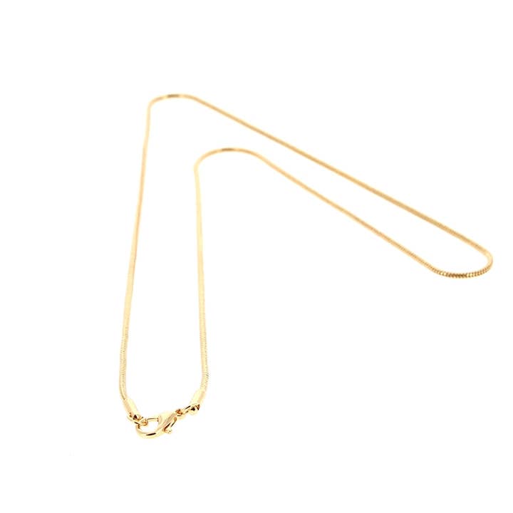 Rostfritt stål kedja Guldpläterad 50 cm Diameter 2 mm för wholesale av Artisans de Madagascar