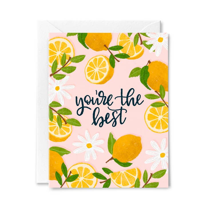 You're the Best Lemon Greeting Card for wholesale by Paper Bunny Press