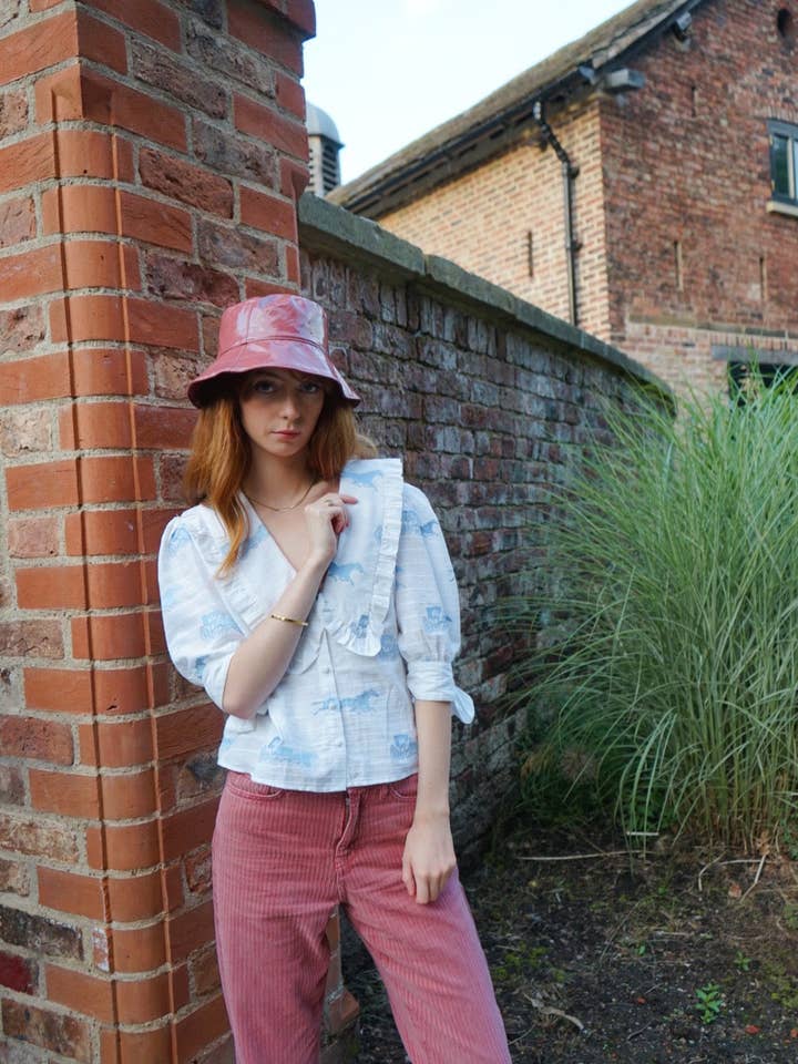 Lydia Blouse in Gallop Embroidery for wholesale by Olivia Annabelle