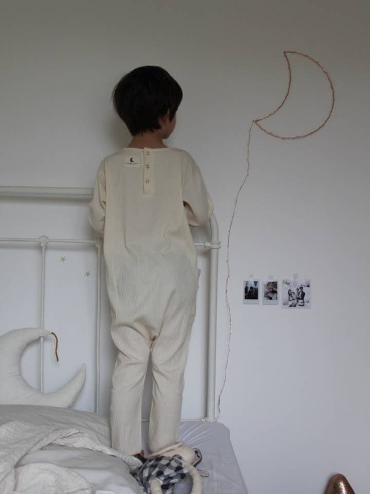 Mono de algodón orgánico acanalado para venta al por mayor de Aden & Charlie