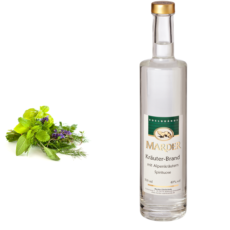 Marder Edelbrände - Wholesale Liqueur - Herbal brandy with alpine herbs0