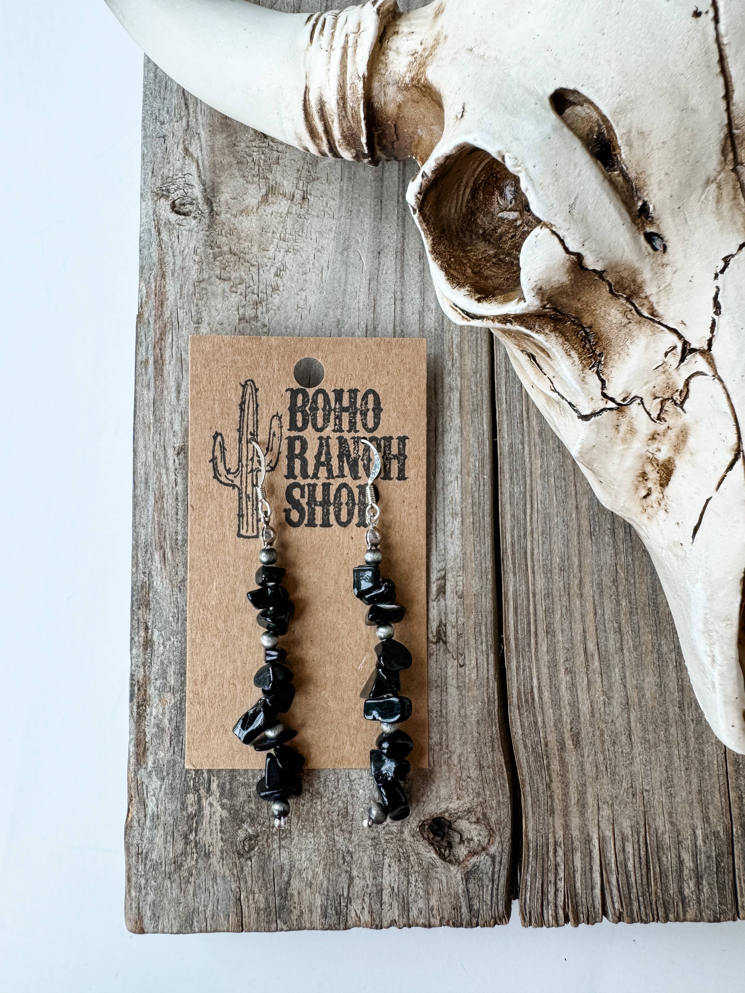 Boho Ranch Shop ā wholesale Dangle earrings ā Western Chip Stone Earrings EarringĀ