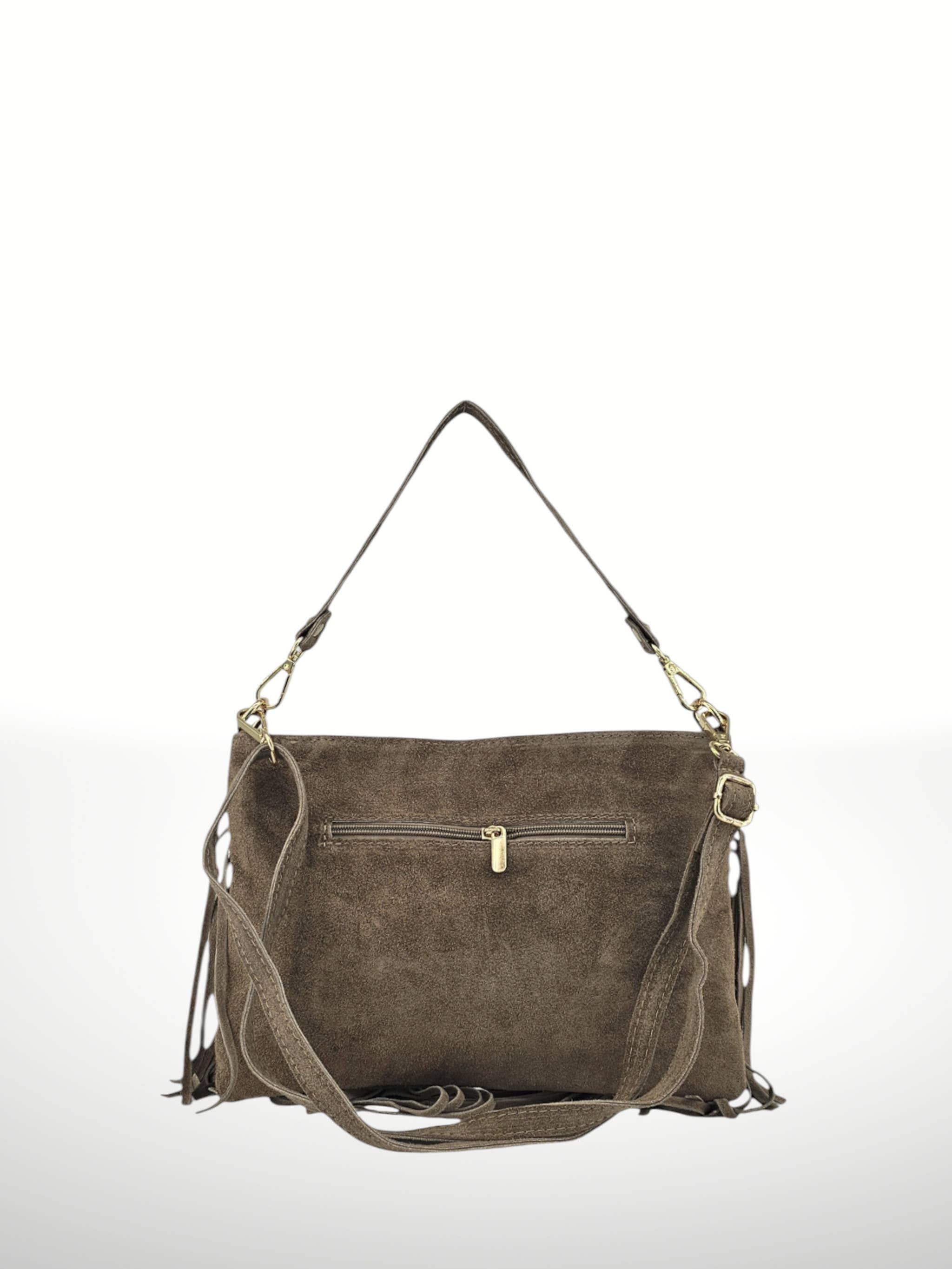 ITALIAN'S LEATHER - Wholesale Shoulder Bag - Women's - Morella suede leather shoulder bag 250825.9