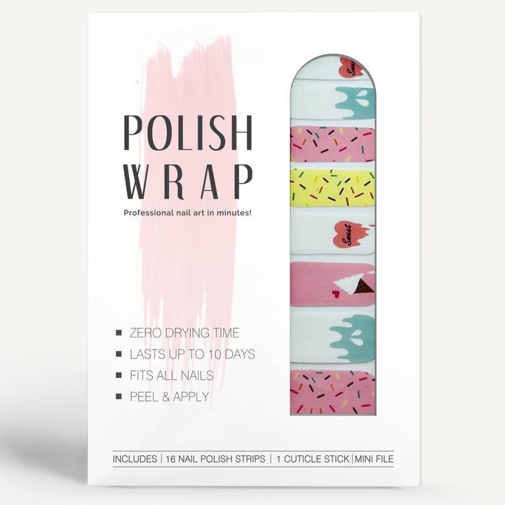 Glass Nail Art Polish Wrap Kit för wholesale av Polish Wrap