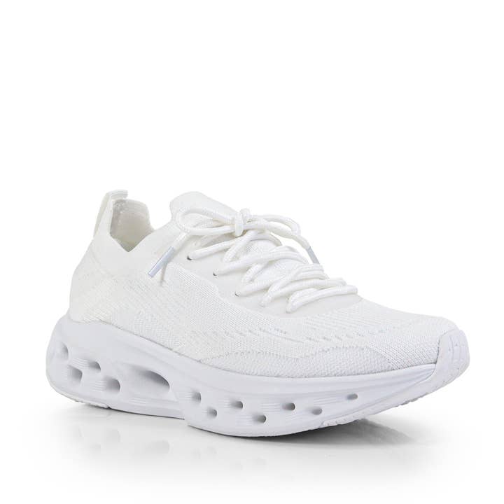 LAWRY-2 SPORTIGA STICKADE OVANDEL SNEAKERS VITA för wholesale av Liliana Shoes