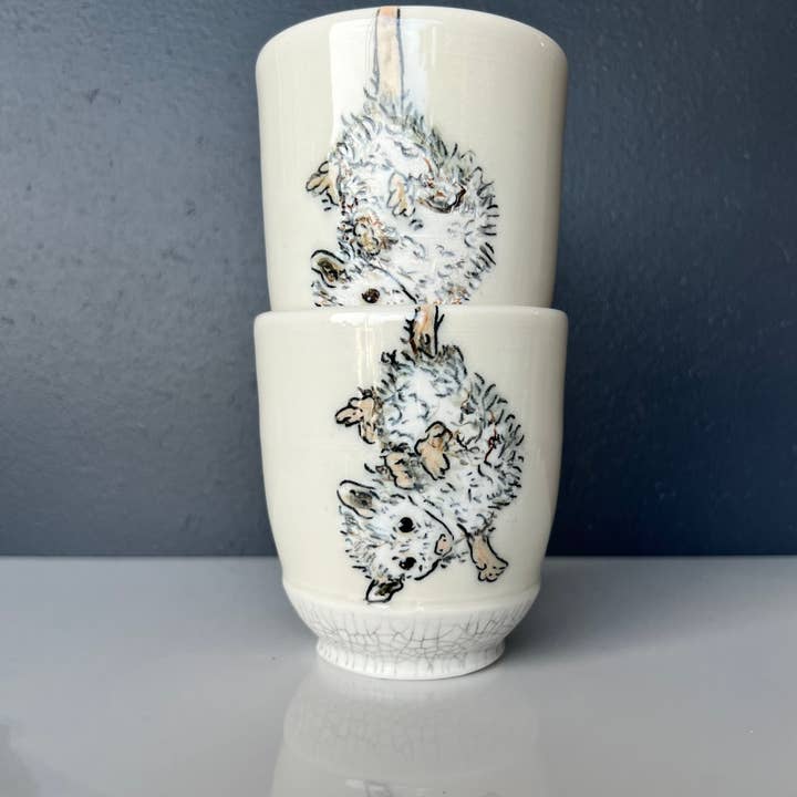Lucy Nilan Studios - Wholesale Drinking Glass/Cup - Possum Tumblers3