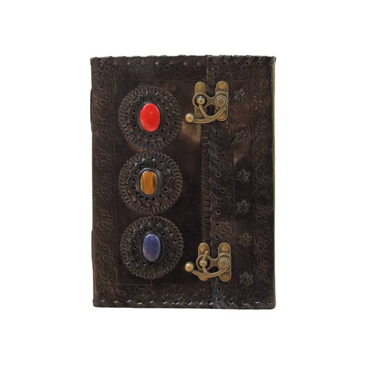 Billion Brothers - Wholesale Journal/Diary - 3 Stone Leather Journal Vintage Travel Journal Grimoire Book3