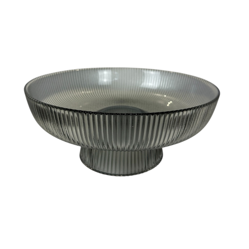 Homexclusive - Wholesale Decorative Plate/Dish/Bowl - Fruit Bowl Riba - Smoked0