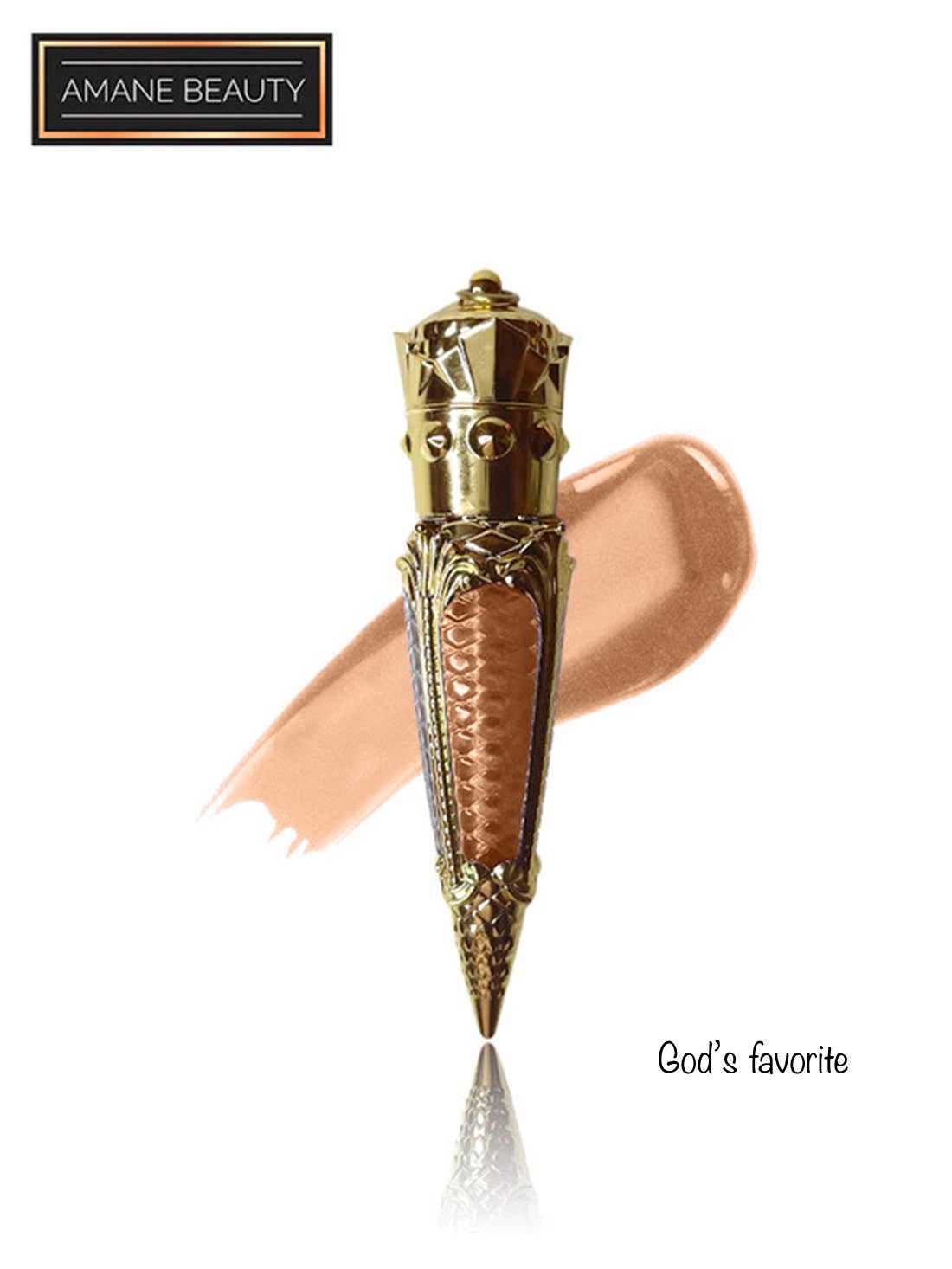 Amane Beauty - Wholesale Lip Gloss - God’s Favorite Nude Lipgloss - Divine Pick for Buyers0