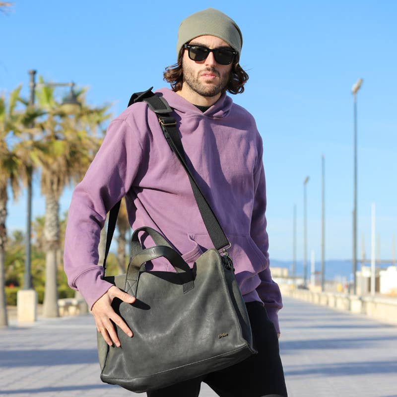 Purple Sardine – Großhandel Beanie – Herren – 403H The Combiner, Sweatshirt Stoff Militärgrün Beanie1