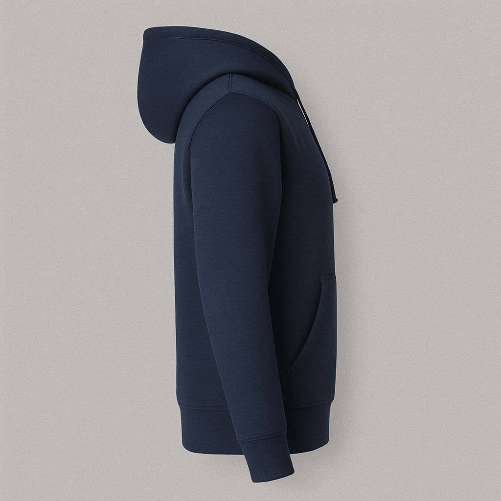 Factory Blanks - Vente Sweat à capuche – unisexe - SWEAT À CAPUCHE BLEU MARINE 300GSM POLAIRE COTON-POLY - CANADA UNIQUEMENT10