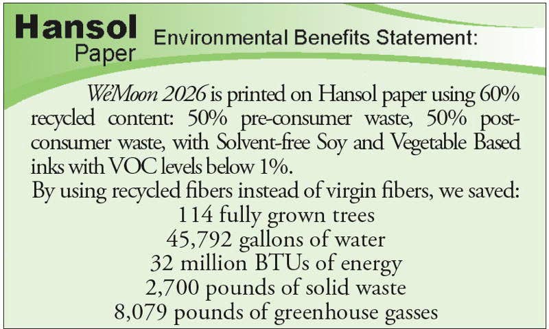 We'Moon – Engroshandel Planner – 2026 We'Moon Dagbog: Månekalender & Astrologisk Planlægger3