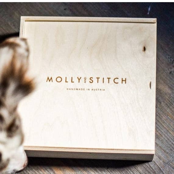 Laisse Touch of Leather pour chiens - Marine pour la vente par Molly and Stitch