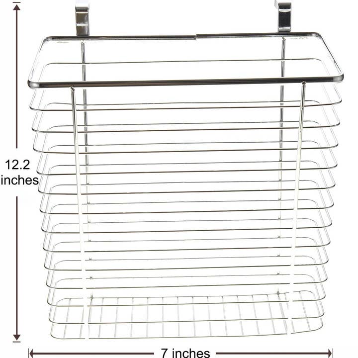 AZ Trading & Import (Toys, RC Toys & More) - Wholesale Kitchen Storage/Organizer - Cabinet Wastebasket/Storage Basket (Chrome)2