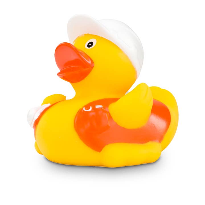 Bob il capocantiere dell'anatra pubblicitaria per la vendita all'ingrosso da parte di ROEMER WELLNESS