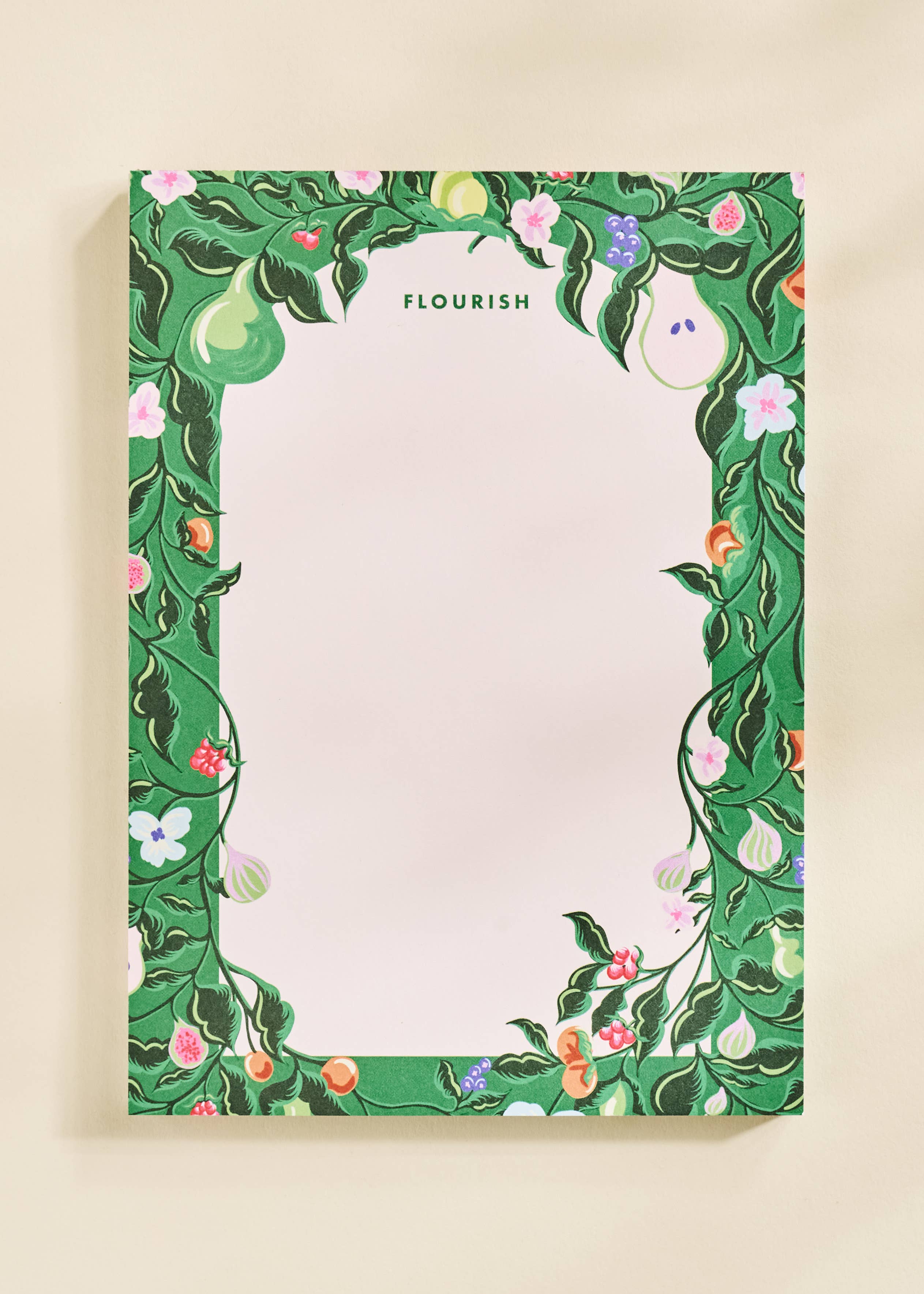 One & Only Paper - Wholesale Notepad - Flourish Blooming Fruits Illustrated Notepad | 50 Sheets1
