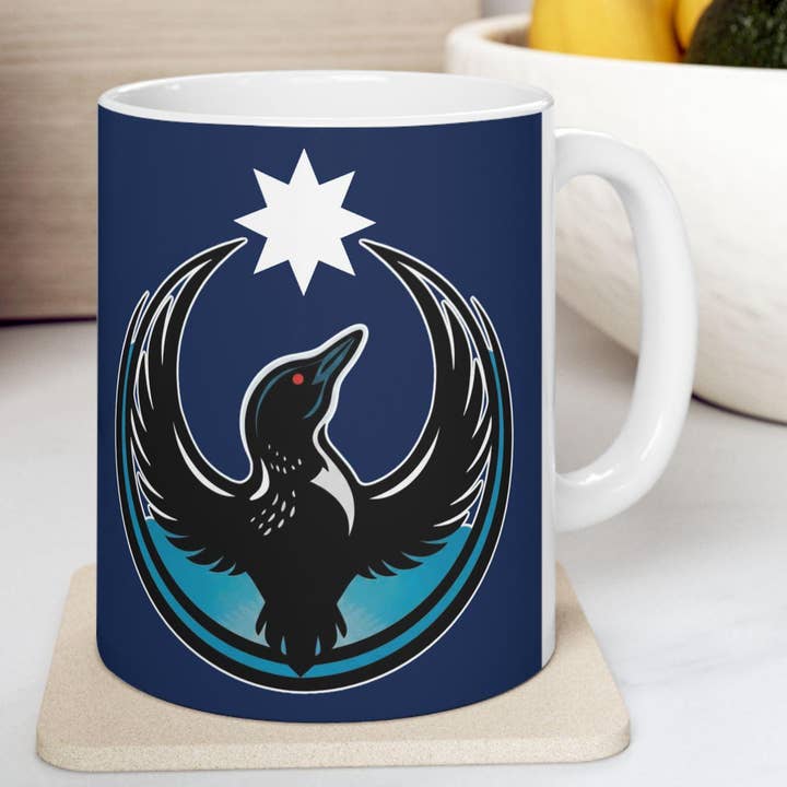 Minnesota Loon Resistance Mug, Coffee Tea Ceramic Mug for wholesale by Tevatino
