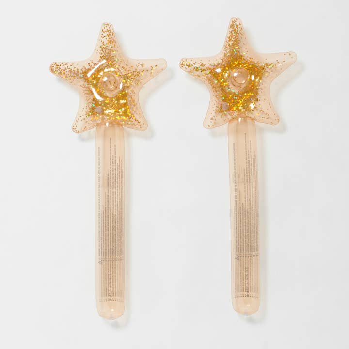 Sunnylife - Wholesale Inflatable Toy - Kids & Baby - Kids Inflatable Star Wand Princess Swan Gold Set of 2
