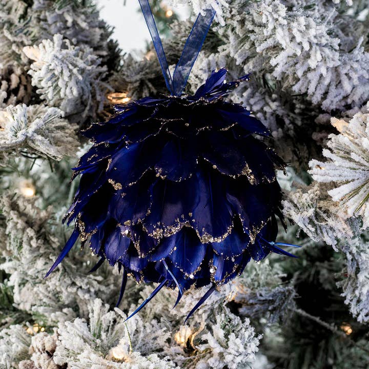 Zucker Feather Products – wholesale Ornament – Navy Blue Christmas Ornament6