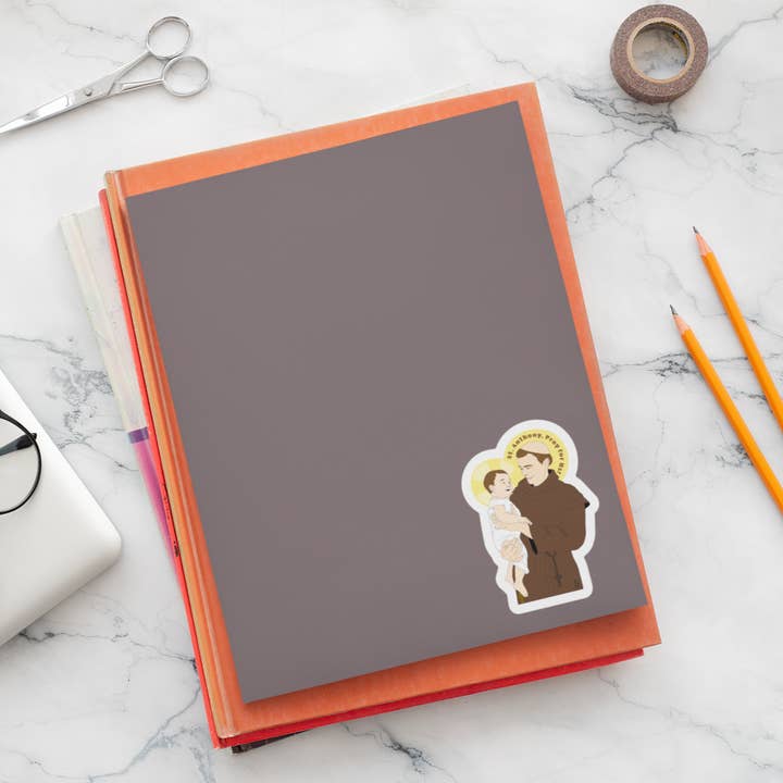 Sock Religious - Wholesale Sticker - St. Anthony Sticker1
