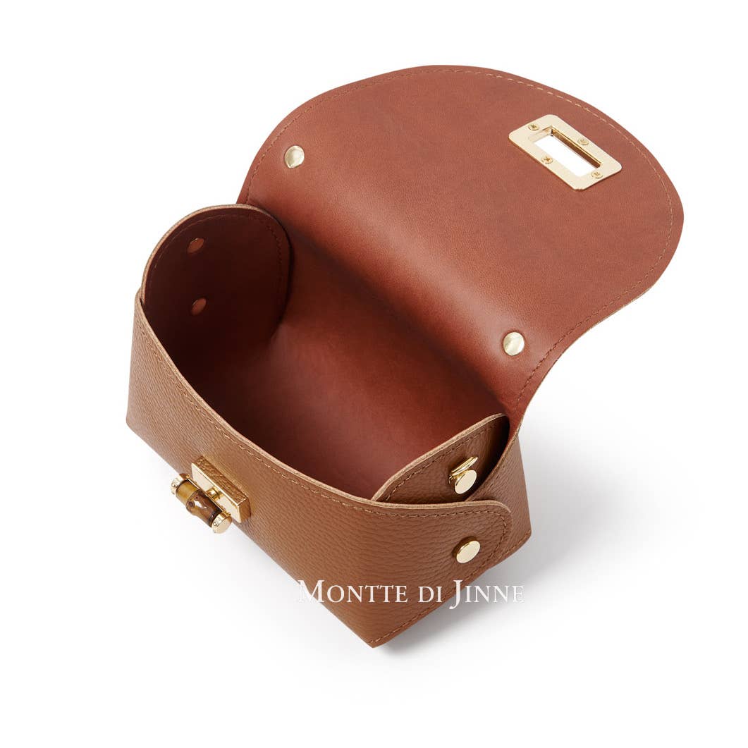 MONTTE DI JINNE - Wholesale Crossbody Bag - Women's - Chic Mini Top-Handle – Italian Handmade Leather Crossbody6