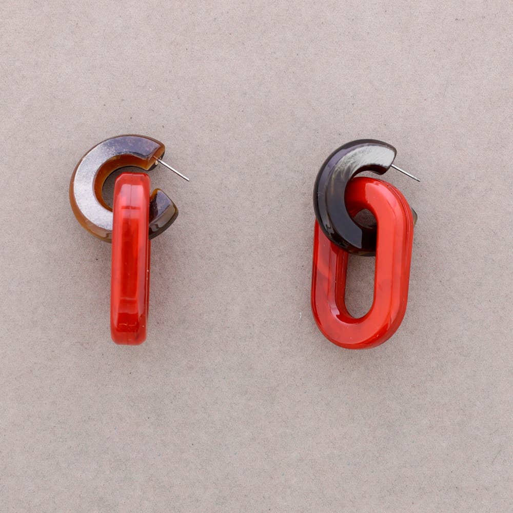 Sonata – Engroshandel Klik-smykker – Hængende Øreringe Harpiksringe4