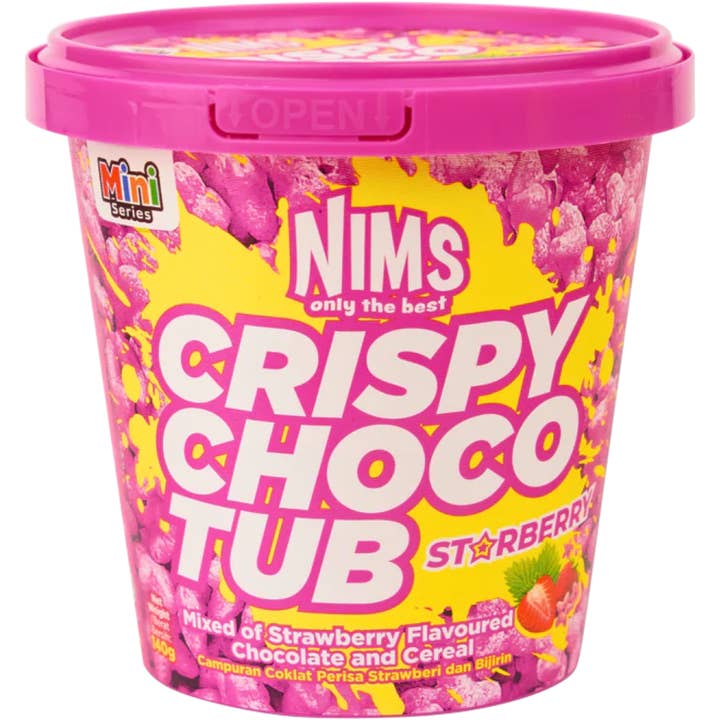 Nims Tubo Choco Croquant Fraise pour la vente par Cow Crack Wholesale