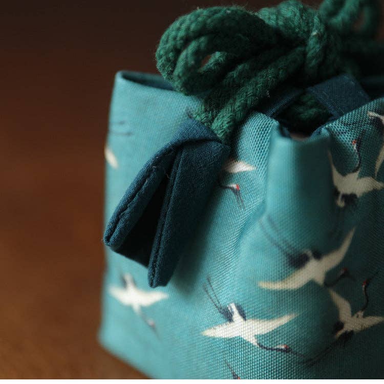 Gohobi （We cover U.S. import duties） - Wholesale Storage Bag - Gohobi Birds Mountains Rivers Teaware Storage Travel Bag Shifuku26