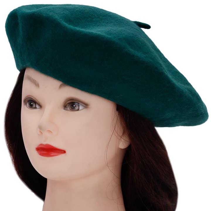 Cap Zone – wholesale Beret – Women's – Classic Vintage Retro Parisian Faux Wool Beret6